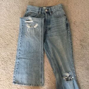 PacSun Light Blue Distressed Flare Jeans